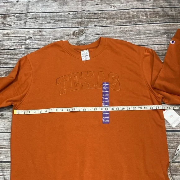 NWT Champion Texas Longhorn crewneck long sleeve sweatshirt size XXL - Picture 9 of 11